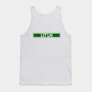 Lit Ln Street Sign Tank Top